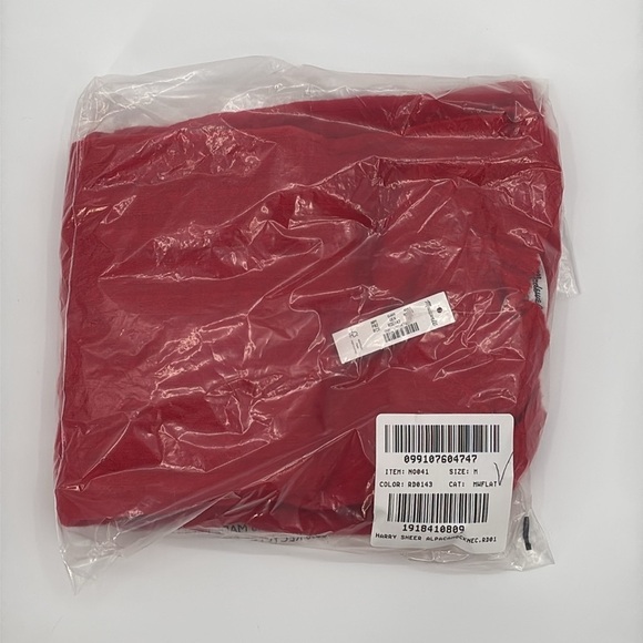 Madewell Alpaca-Blend Mockneck Sweater in Bright Cherry Red size M NWT NO041 - Picture 12 of 13